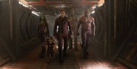 main cast from Marvel's Guardians of the Galaxy featuring Star Lord, Rocket Raccoon, Gamora, Drax and Groot