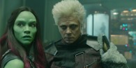 Gamora and The Collector from Marvel's Guardians of the Galaxy movie wallpaper